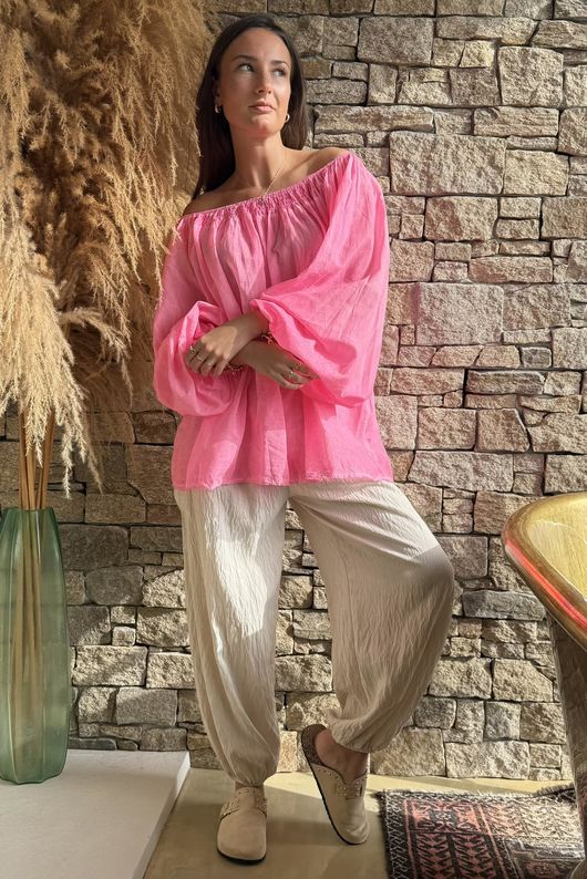 Sa Caleta Gypsy Top Popsicle Pink